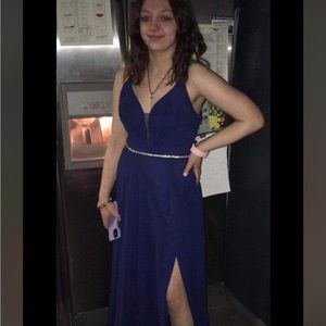 Lulu blue prom dress